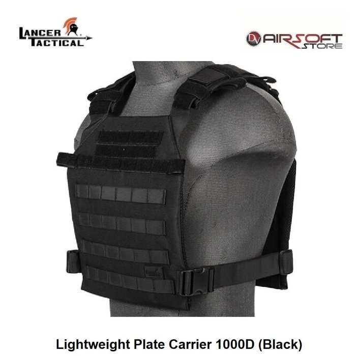 Lancer Tactical Lightweight Plate Carrier 1000D (Black)