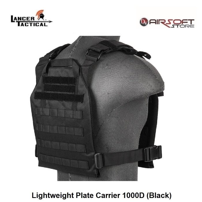 Lancer Tactical Lightweight Plate Carrier 1000D (Black)