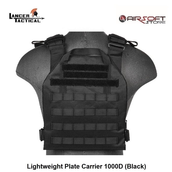 Lancer Tactical Lightweight Plate Carrier 1000D (Black)