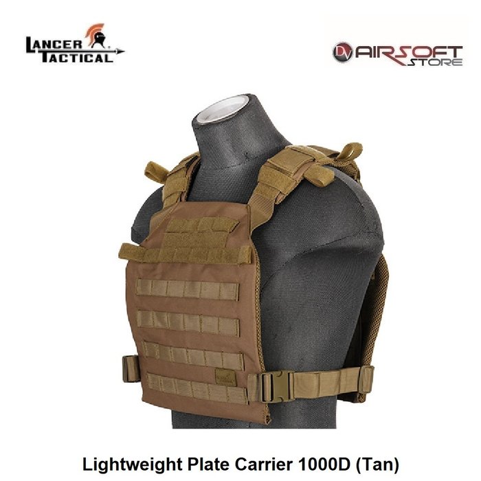 Lancer Tactical Lightweight Plate Carrier 1000D (Tan)