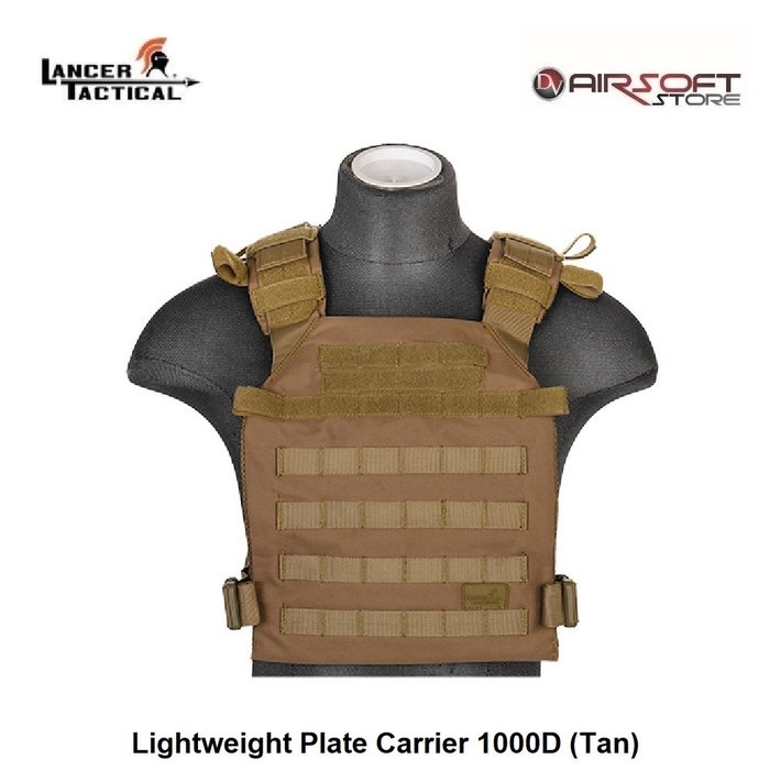 Lancer Tactical Lightweight Plate Carrier 1000D (Tan)