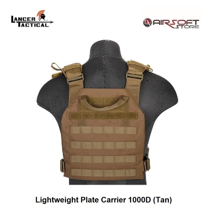 Lancer Tactical Lightweight Plate Carrier 1000D (Tan)