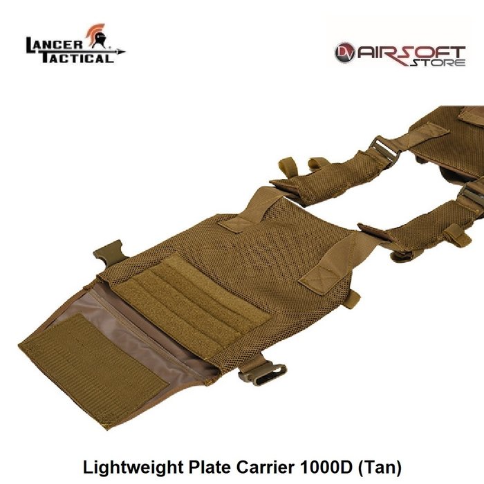 Lancer Tactical Lightweight Plate Carrier 1000D (Tan)