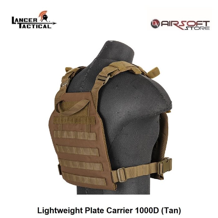 Lancer Tactical Lightweight Plate Carrier 1000D (Tan)