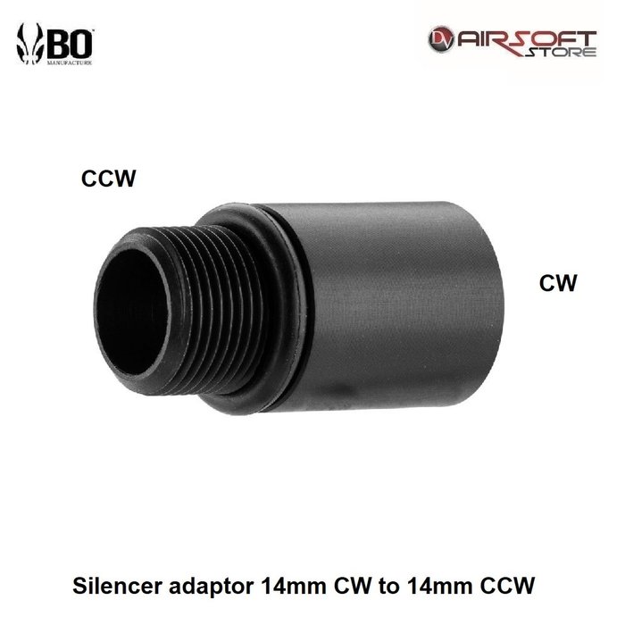 BO Silencer adaptor 14mm CW to 14mm CCW