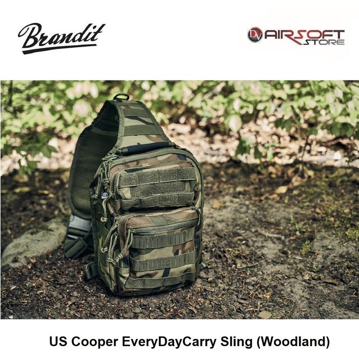 Brandit US Cooper EveryDayCarry Sling (Woodland)