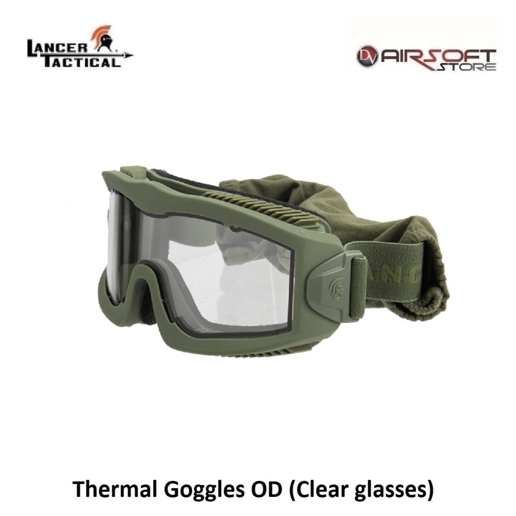 Thermal Goggles OD (Clear glasses) Airsoft Store