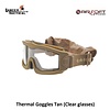 Lancer Tactical Thermal Goggles Tan (Clear glasses)