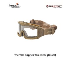 Lancer Tactical Thermal Goggles Tan (Clear glasses)