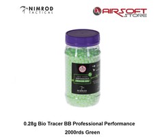 Nimrod 0.28g Bio Tracer BB Professional Performance 2000rds Green