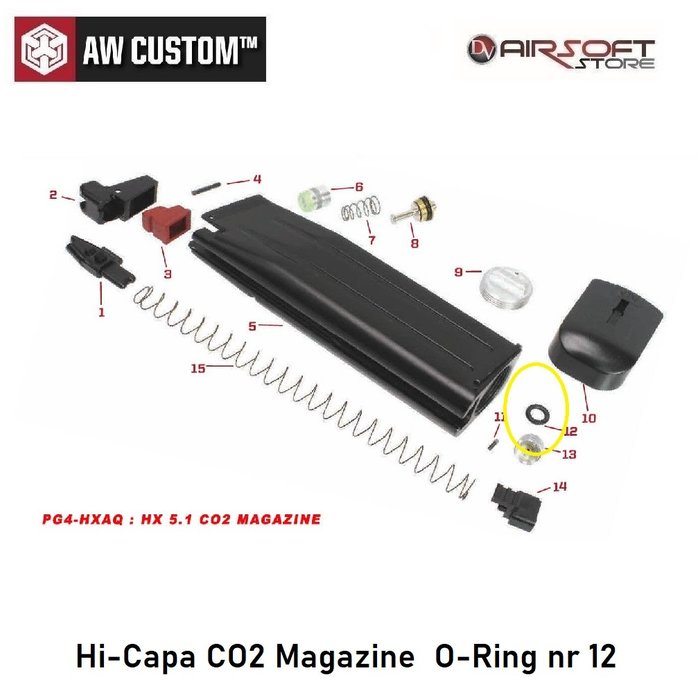 Armorer Works Hi-Capa CO2 Magazine O-Ring nr 12