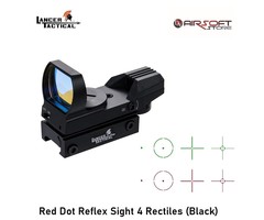 Lancer Tactical Red Dot Reflex Sight 4 Rectiles (Black)