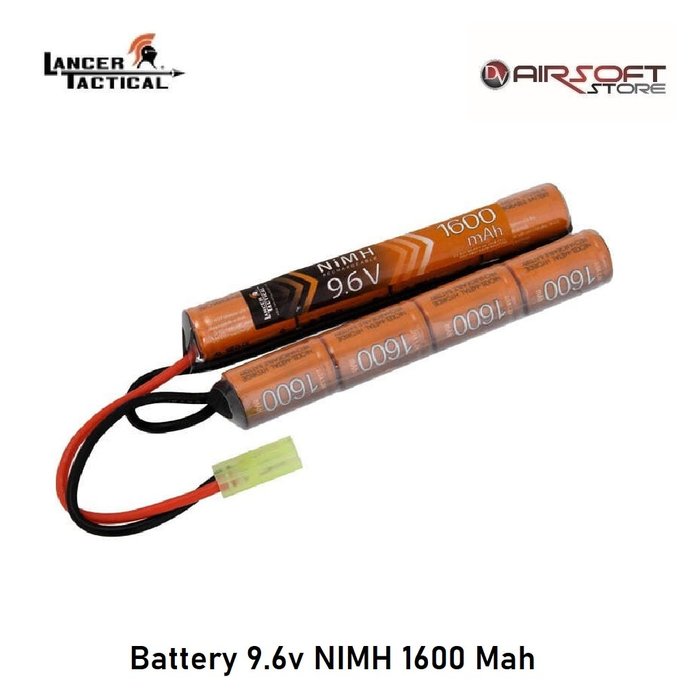 Lancer Tactical Battery 9.6v NIMH 1600 Mah