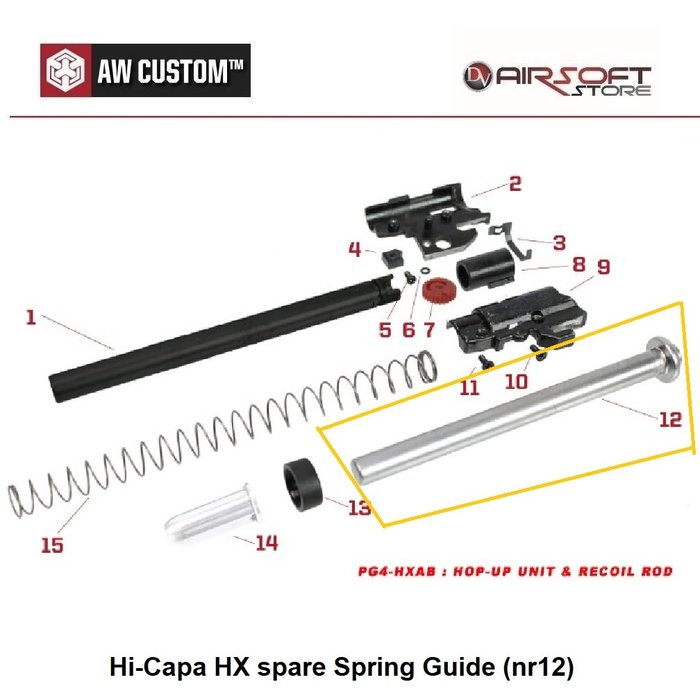 Armorer Works Hi-Capa HX spare Spring Guide (nr12)
