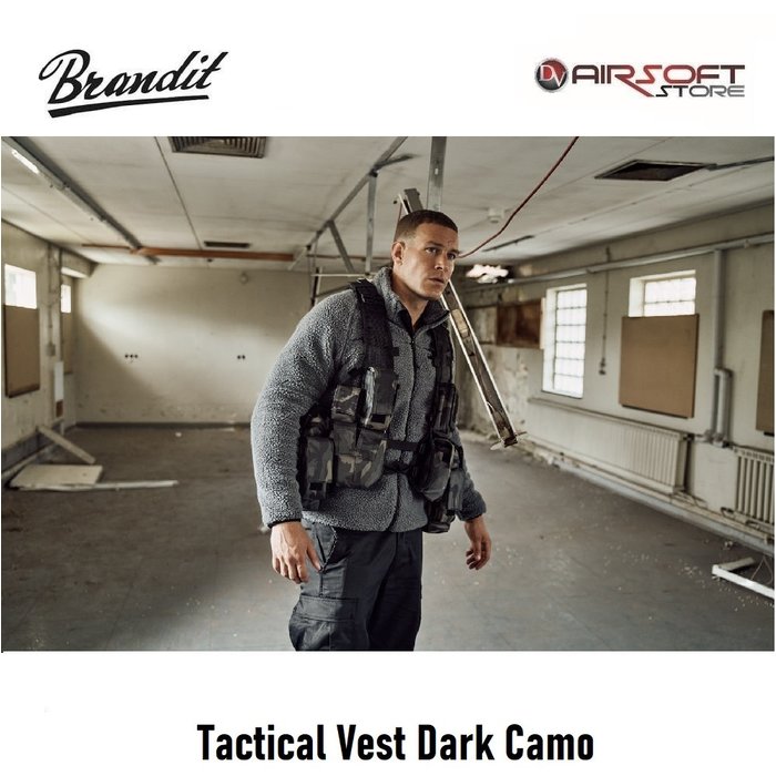 Brandit Tactical Vest Dark Camo