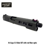 Primary Airsoft Hi-Capa 5.1 Slide SET with red fiber optic (Polymer)