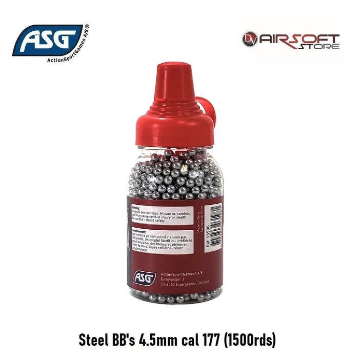 ASG Steel BB's 4.5mm cal 177 (1500rds)