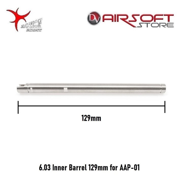 Action Army 6.03 Inner Barrel 129mm for AAP-01