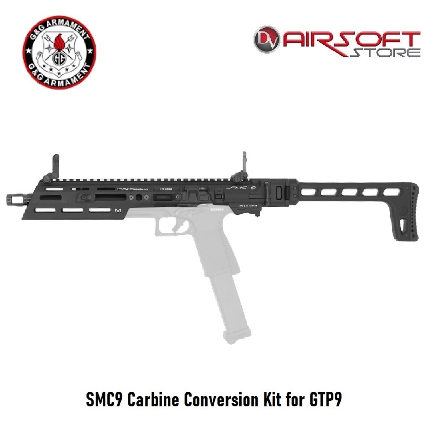SMC9 Carbine Conversion Kit for GTP9 - Airsoft Store