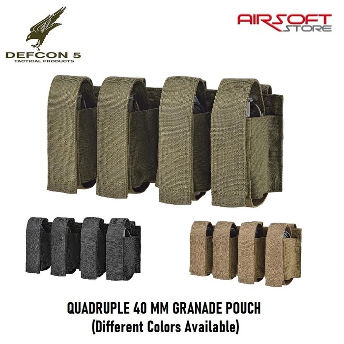 DEFCON 5 QUADRUPLE 40 MM GRANADE POUCH