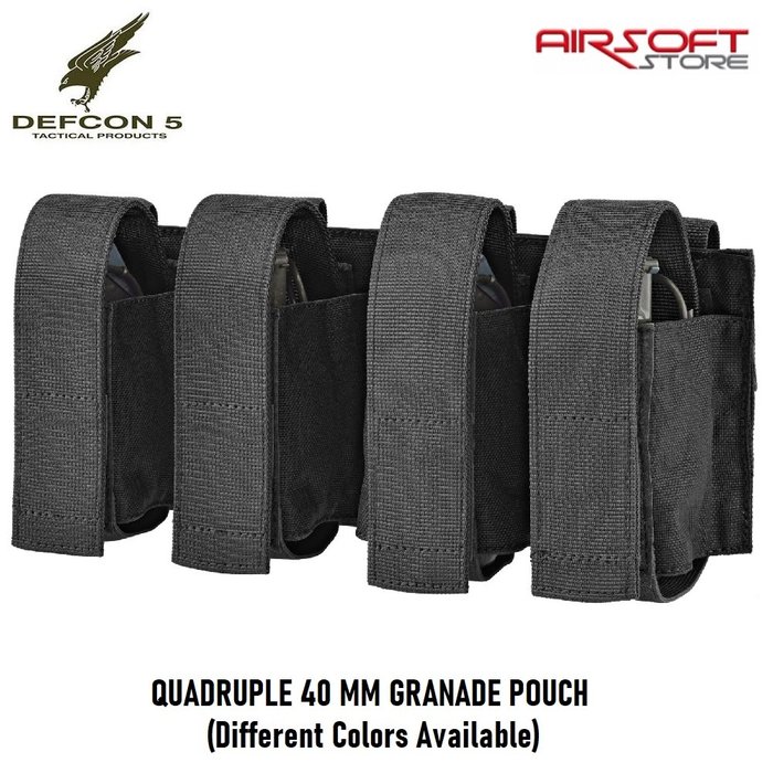 DEFCON 5 QUADRUPLE 40 MM GRANADE POUCH