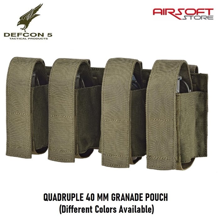 DEFCON 5 QUADRUPLE 40 MM GRANADE POUCH