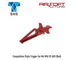 SHS Competition Style Trigger for M4 M16 V2 AEG (Red)