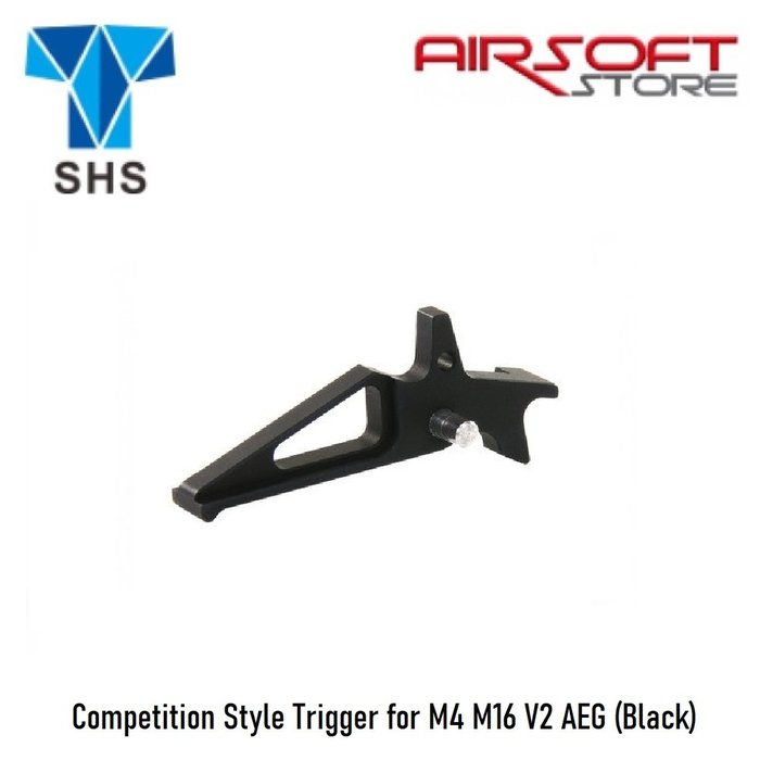 SHS Competition Style Trigger for M4 M16 V2 AEG (Black)
