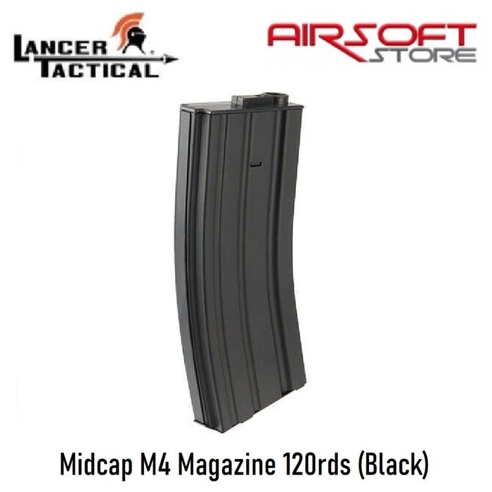 Lancer Tactical Midcap M4 Magazine 120rds (Black)