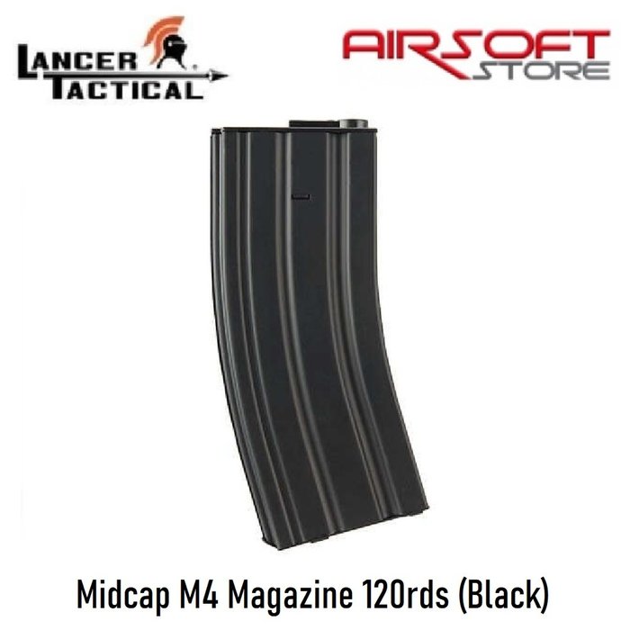 Lancer Tactical Midcap M4 Magazine 120rds (Black)
