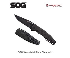 SOG Salute Mini Black Clamback knife