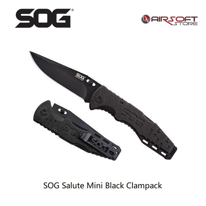 SOG Salute Mini Black Clamback knife