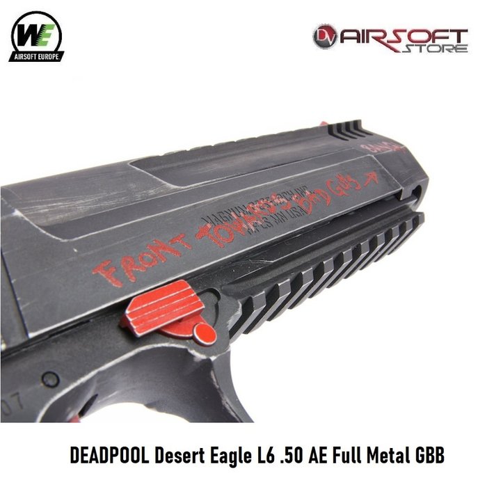 WE (Wei Tech) DEADPOOL Desert Eagle L6 .50 AE Full Metal GBB