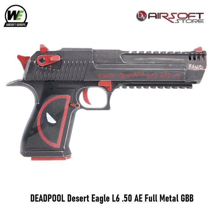 WE (Wei Tech) DEADPOOL Desert Eagle L6 .50 AE Full Metal GBB