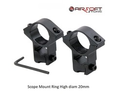 Scope Mount Ring High diam 20mm FOR 11mm RIS