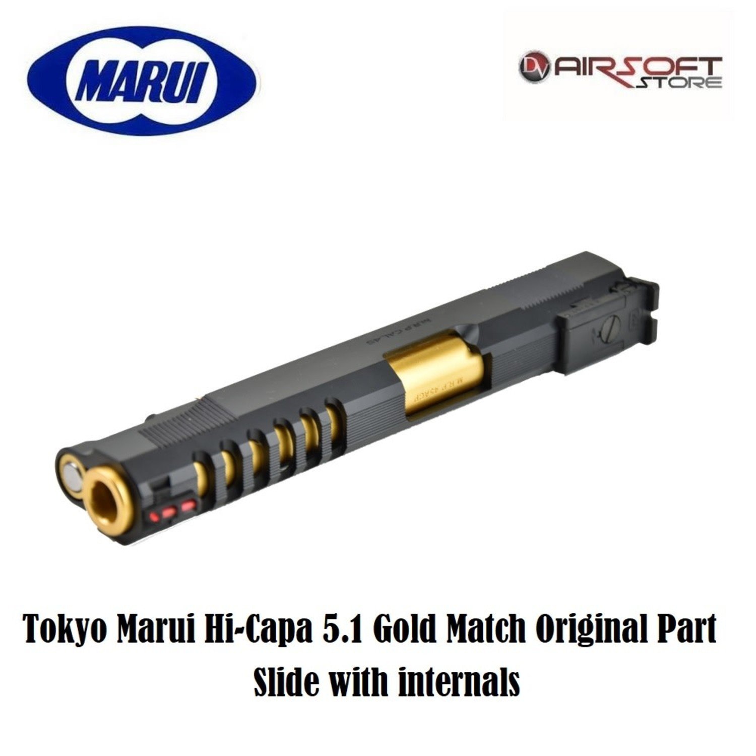 Tokyo Marui Hi-Capa 5.1 Gold Match Original Part Slide with internals -  Airsoft Store