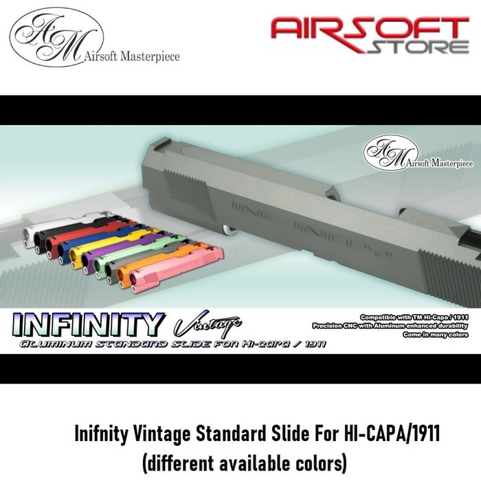 Airsoft Masterpiece Inifnity Vintage Standard Slide For HI-CAPA/1911