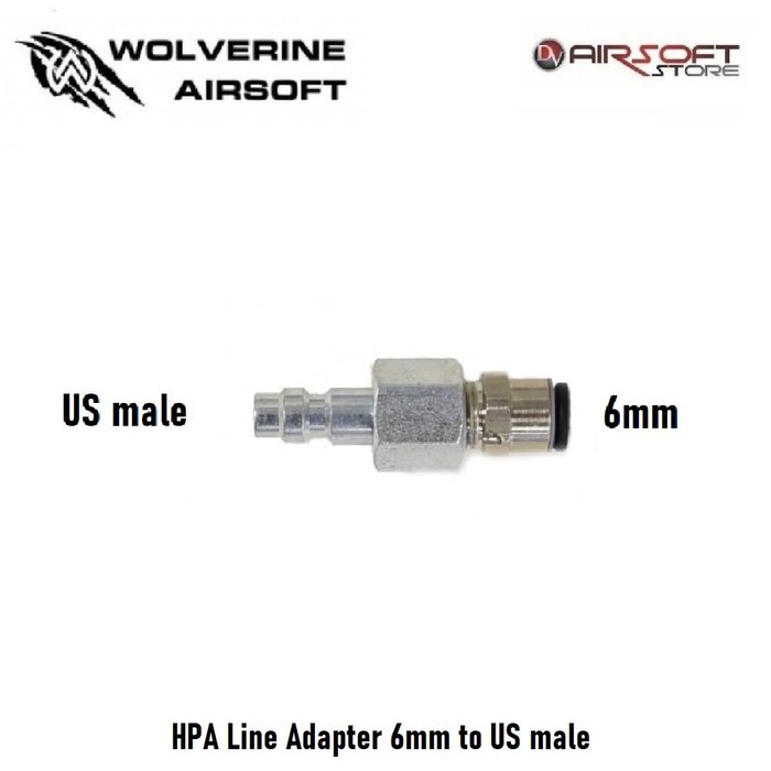 Wolverine HPA Line Adapter 6mm to US male