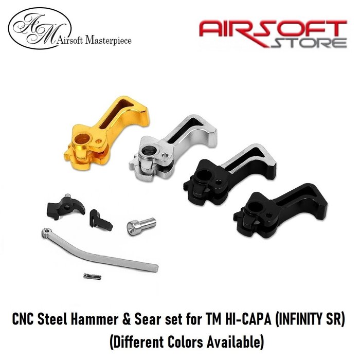 Airsoft Masterpiece CNC Steel Hammer & Sear set for TM HI-CAPA (INF SR)