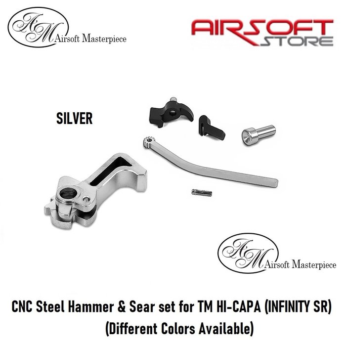 Airsoft Masterpiece CNC Steel Hammer & Sear set for TM HI-CAPA (INF SR)