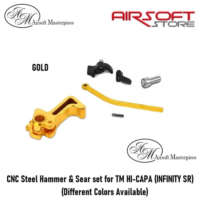 Airsoft Masterpiece CNC Steel Hammer & Sear set for TM HI-CAPA (INF SR)