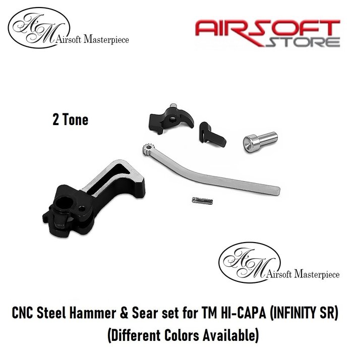 Airsoft Masterpiece CNC Steel Hammer & Sear set for TM HI-CAPA (INF SR)