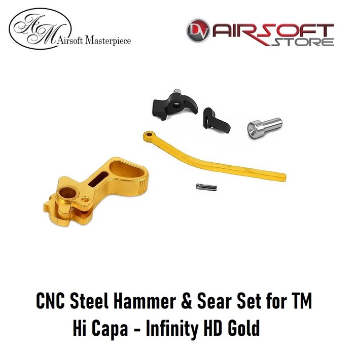 Airsoft Masterpiece CNC Steel Hammer & Sear Set for TM Hi Capa - Infinity HD