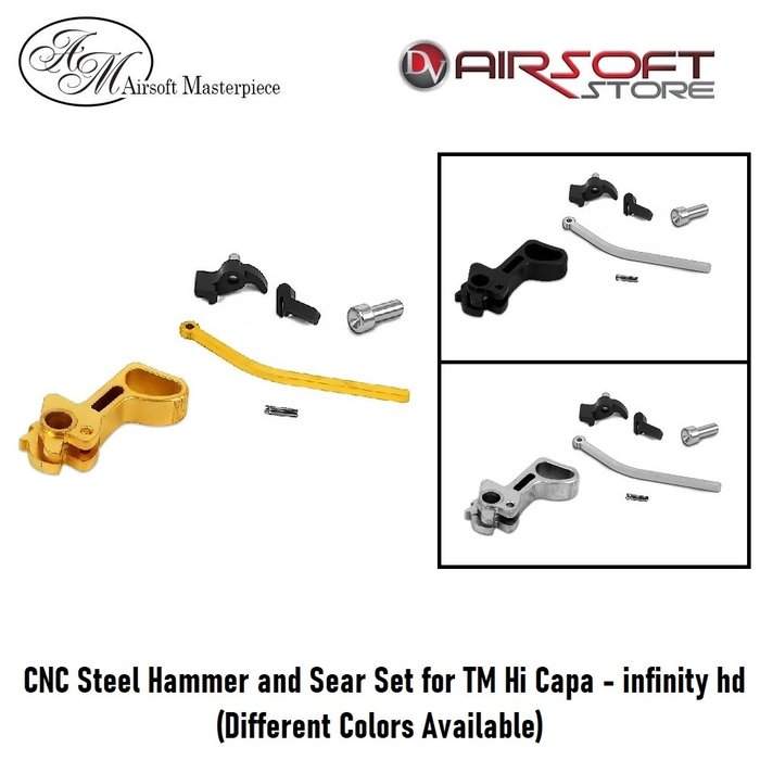 Airsoft Masterpiece CNC Steel Hammer & Sear Set for TM Hi Capa - Infinity HD
