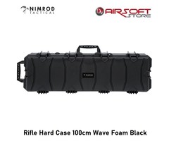 Nimrod Rifle Hard Case 100cm Wave Foam Black