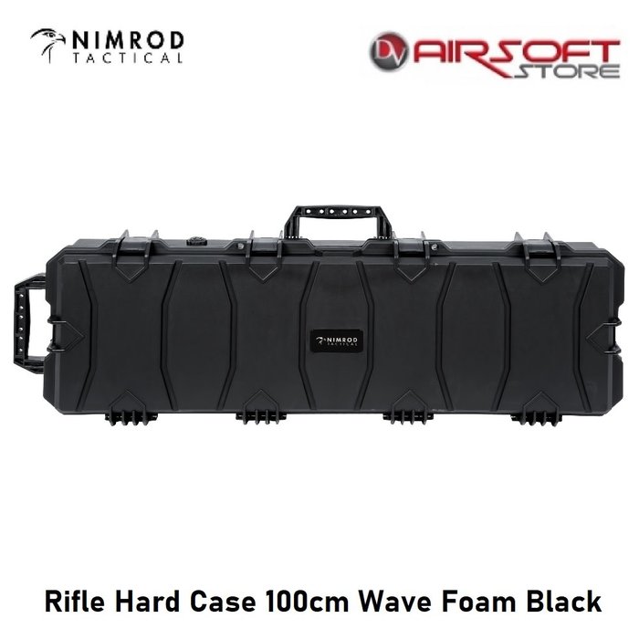 Nimrod Rifle Hard Case 100cm Wave Foam Black