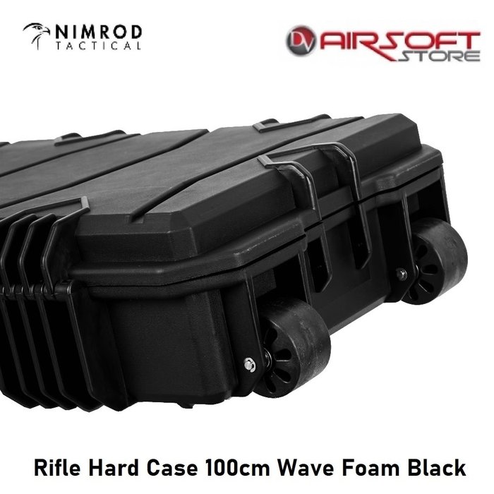 Nimrod Rifle Hard Case 100cm Wave Foam Black