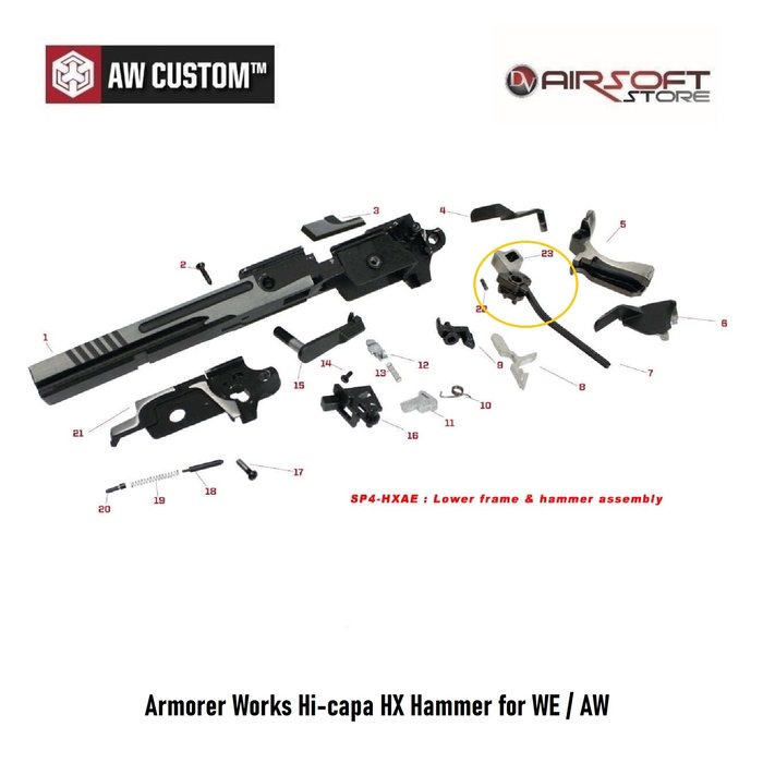 Armorer Works Hi-capa HX Hammer for WE / AW