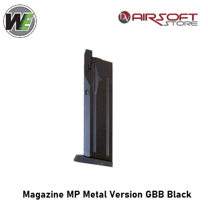 WE (Wei Tech) Magazine MP Metal Version GBB Black