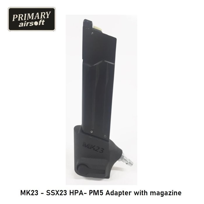 Primary Airsoft MK23 - SSX23 HPA- PM5 Adapter with magazine